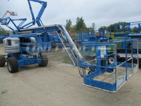 2011 GENIE Z60/34 BOOM MAN AERIAL SCISSOR LIFT 60 FOOT REACH DUAL FUEL 4X4 2360 HOURS STOCK # BF9324539-WIB - United Lift Used & New Forklift Telehandler Scissor Lift Boomlift