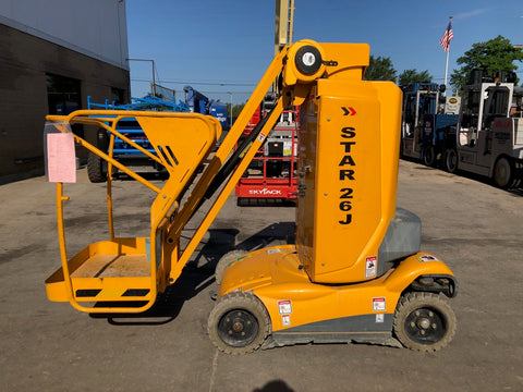 2012 HAULOTTE STAR 26J BOOM LIFT WITH JIB 26' REACH ELECTRIC 2WD 250 HOURS STOCK # BF9155329-NLIL - United Lift Used & New Forklift Telehandler Scissor Lift Boomlift