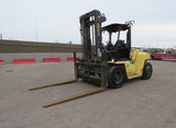 2012 HYSTER H210-HD2 21000 LB DIESEL FORKLIFT PNEUMATIC 147" 2 STAGE MAST SIDE SHIFTING FORK POSITIONERS DUAL DRIVE TIRES OPEN CAB STOCK # BF9691179-EBAZ - United Lift Equipment LLC