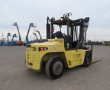 2012 HYSTER H210-HD2 21000 LB DIESEL FORKLIFT PNEUMATIC 147" 2 STAGE MAST SIDE SHIFTING FORK POSITIONERS DUAL DRIVE TIRES OPEN CAB STOCK # BF9691179-EBAZ - United Lift Equipment LLC