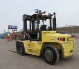 2012 HYSTER H210-HD2 21000 LB DIESEL FORKLIFT PNEUMATIC 147" 2 STAGE MAST SIDE SHIFTING FORK POSITIONERS DUAL DRIVE TIRES OPEN CAB STOCK # BF9691179-EBAZ - United Lift Equipment LLC