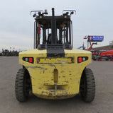 2012 HYSTER H210-HD2 21000 LB DIESEL FORKLIFT PNEUMATIC 147" 2 STAGE MAST SIDE SHIFTING FORK POSITIONERS DUAL DRIVE TIRES OPEN CAB STOCK # BF9691179-EBAZ - United Lift Equipment LLC