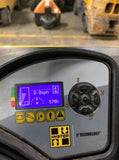 2017 HYSTER N35ZRS 3500 LB 24 VOLT ELECTRIC TURRET SWING MAST FORKLIFT CUSHION 91/203" 3 STAGE MAST SIDE SHIFTER 578 HOURS STOCK # BF9218129-ALTB - United Lift Equipment LLC