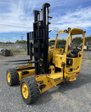 2018 SELLICK STM-55PRK4-4W-HM 107/144" 2 STAGE PANTOGRAPH MAST 5500 LB DIESEL 3 WHEEL FORKLIFT PNEUMATIC 96" MAST SIDE SHIFTER 529 HOURS STOCK # BF9329529-NCB - United Lift Equipment LLC