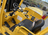 2018 SELLICK STM-55PRK4-4W-HM 107/144" 2 STAGE PANTOGRAPH MAST 5500 LB DIESEL 3 WHEEL FORKLIFT PNEUMATIC 96" MAST SIDE SHIFTER 529 HOURS STOCK # BF9329529-NCB - United Lift Equipment LLC