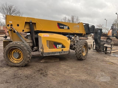 2014 CAT TL1255C 12000 LB DIESEL TELESCOPIC FORKLIFT TELEHANDLER PNEUMATIC 4WD ENCLOSED CAB 4800 HOURS STOCK # BF9891139-PHECO - United Lift Equipment LLC