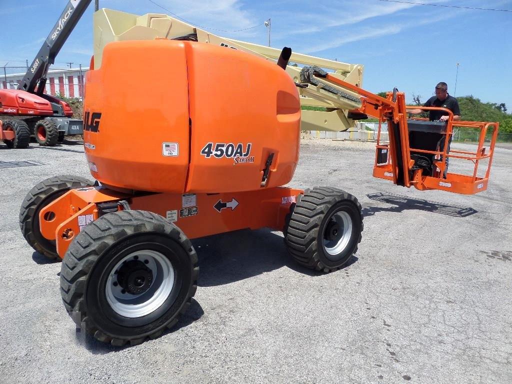 2008 JLG 450AJ ARTICULATING BOOM LIFT AERIAL LIFT WITH JIB ARM 45' REA ...