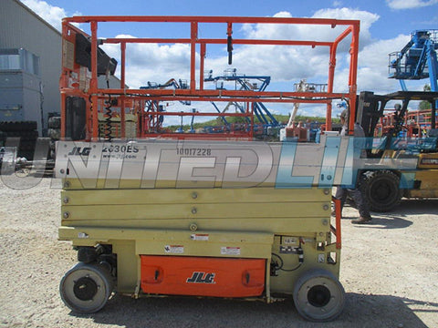 2012 JLG 2630ES SCISSOR LIFT 26' REACH ELECTRIC CUSHION TIRES 250 HOURS STOCK # BF962589-WIB - United Lift Used & New Forklift Telehandler Scissor Lift Boomlift