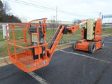 2012 JLG E300AJP ARTICULATING BOOM LIFT AERIAL LIFT WITH ROTATING JIB 30' REACH ELECTRIC 439 HOURS STOCK # BF9201179-PABNC - United Lift Used & New Forklift Telehandler Scissor Lift Boomlift