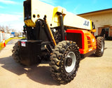 2015 JLG G10-55A 10000 LB DIESEL OPEN CAB TELESCOPIC FORKLIFT TELEHANDLER PNEUMATIC AUXILIARY HYDRAULICS 4WD 4761 HOURS STOCK # BF9751999-BUF - United Lift Equipment LLC