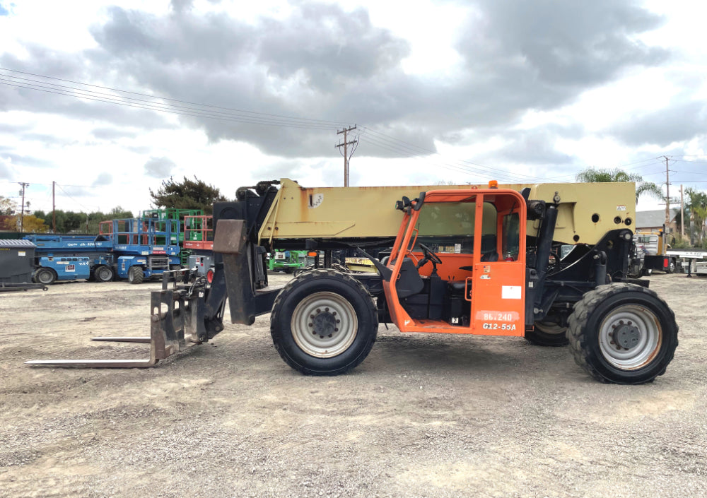 2015 JLG G12-55A 12000 LB DIESEL TELESCOPIC FORKLIFT TELEHANDLER PNEUM ...