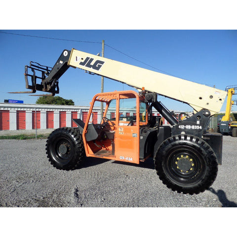 2013 JLG G9-43A 9000 LB DIESEL TELESCOPIC FORKLIFT TELEHANDLER PNEUMATIC 4WD 3720 HOURS STOCK # BF597529-699-VAOH - United Lift Used & New Forklift Telehandler Scissor Lift Boomlift