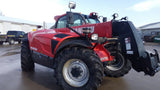 2014 MANITOU MLT 840-115PS 9000 LB DIESEL PNEUMATIC TELEHANDLER ENCLOSED CAB 25' REACH 350 HOURS STOCK # BF91087219-MIB - United Lift Used & New Forklift Telehandler Scissor Lift Boomlift