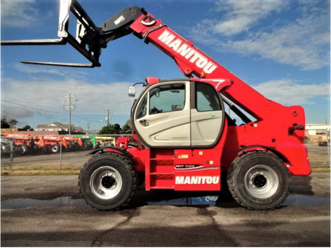 2017 MANITOU MHT10130 26000 LB DIESEL PNEUMATIC TELEHANDLER CAB WITH HEAT AND AC 33' REACH OUTRIGGERS 3130 HOURS STOCK # BF91851179-JBVA - United Lift Equipment LLC