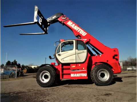 2014 MANITOU MHT1490 20000 LB DIESEL PNEUMATIC TELEHANDLER CAB WITH HEAT AND AC 46' REACH OUTRIGGERS 636 HOURS STOCK # BF91471179-JBVA - United Lift Equipment LLC