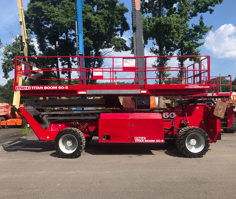 2015 MEC TITAN-BOOM 60S 60' REACH SCISSOR LIFT DIESEL 4WD 1470 HOURS STOCK # BF91398769-NLEQ - United Lift Equipment LLC