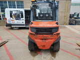 2012 LINDE H45D 9000 LB DIESEL FORKLIFT PNEUMATIC 94/184" 3 STAGE MAST CASCADE ROTATOR ENCLOSED CAB 5458 HOURS STOCK # BF9351179-CONB - United Lift Used & New Forklift Telehandler Scissor Lift Boomlift