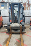 2012 LINDE H45D 9000 LB DIESEL FORKLIFT PNEUMATIC 94/184" 3 STAGE MAST CASCADE ROTATOR ENCLOSED CAB 5458 HOURS STOCK # BF9351179-CONB - United Lift Used & New Forklift Telehandler Scissor Lift Boomlift