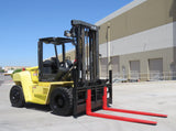 2007 HYSTER H210HD 21000 LB DIESEL FORKLIFT PNEUMATIC 135/147" 2 STAGE MAST SIDE SHIFTING FORK POSITIONER DUAL DRIVE TIRES 2500 HOURS STOCK # BF9852879-EBAZ - United Lift Equipment LLC