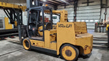 2012 VERSA-LIFT 40-60XT 60000 LB CAPACITY LP GAS COUNTERBALANCE FORKLIFT 124/354" 2 STAGE TALL MAST CUSHION FORK POSITIONER 734 HOURS STOCK # BF92629139-BUF - United Lift Equipment LLC