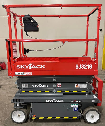 2023 SKYJACK SJ3219 SCISSOR LIFT 19' REACH ELECTRIC CUSHION TIRES BRAND NEW  STOCK # BF9119659-BUF