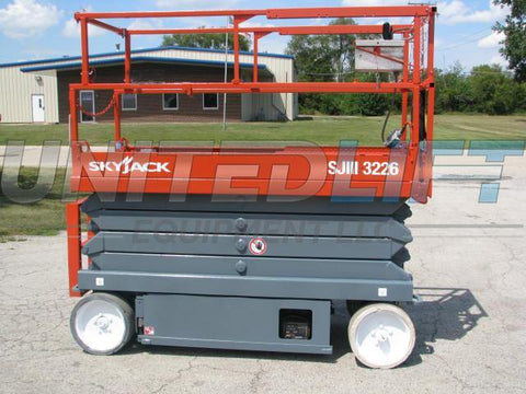 2011 SKYJACK SJP3226 SCISSOR LIFT 26' REACH 500 LB CAPACITY 24 VOLT ELECTRIC SMOOTH CUSHION TIRES 176 HOURS STOCK # BF974539-WIBIL - United Lift Used & New Forklift Telehandler Scissor Lift Boomlift