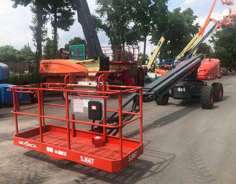 2014 SKYJACK SJ66T STRAIGHT BOOM LIFT AERIAL LIFT WITH JIB ARM 66' REACH DIESEL 4WD 2865 HOURS STOCK # BF9527549-NLEQ - United Lift Equipment LLC