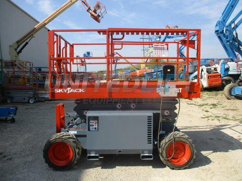 2012 SKYJACK SJ6832RT SCISSOR LIFT 32' REACH DUAL FUEL 1763 HOURS STOCK # BF9179549-WIB - United Lift Used & New Forklift Telehandler Scissor Lift Boomlift