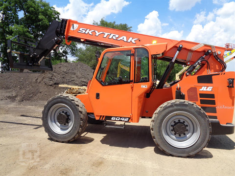 2019 SKYTRAK 6042 6000 LB DIESEL TELESCOPIC FORKLIFT TELEHANDLER PNEUMATIC 4WD ENCLOSED CAB BRAND NEW STOCK # BF9954489-VAOH - United Lift Used & New Forklift Telehandler Scissor Lift Boomlift