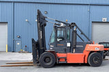 2016 TOYOTA THD3600-24 36000 LB DIESEL FORKLIFT DUAL DRIVE PNEUMATIC 161/180" 2 STAGE MAST SIDE SHIFTING FORK POSITIONER ENCLOSED CAB 3580 HOURS STOCK # BF91519119-CONNC - United Lift Equipment LLC