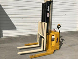2006 YALE MSW040SFN24TV087 4000 LB ELECTRIC FORKLIFT WALKIE STACKER CUSHION 87/130 2 STAGE MAST 3000 HOURS STOCK # BF936189-FL - United Lift Used & New Forklift Telehandler Scissor Lift Boomlift